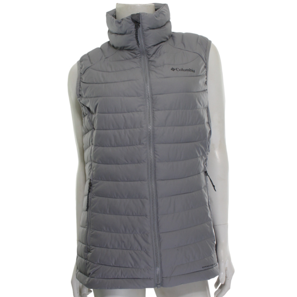 Columbia White Out Vest Insulated Puffer Thermal Omni Heat Zip